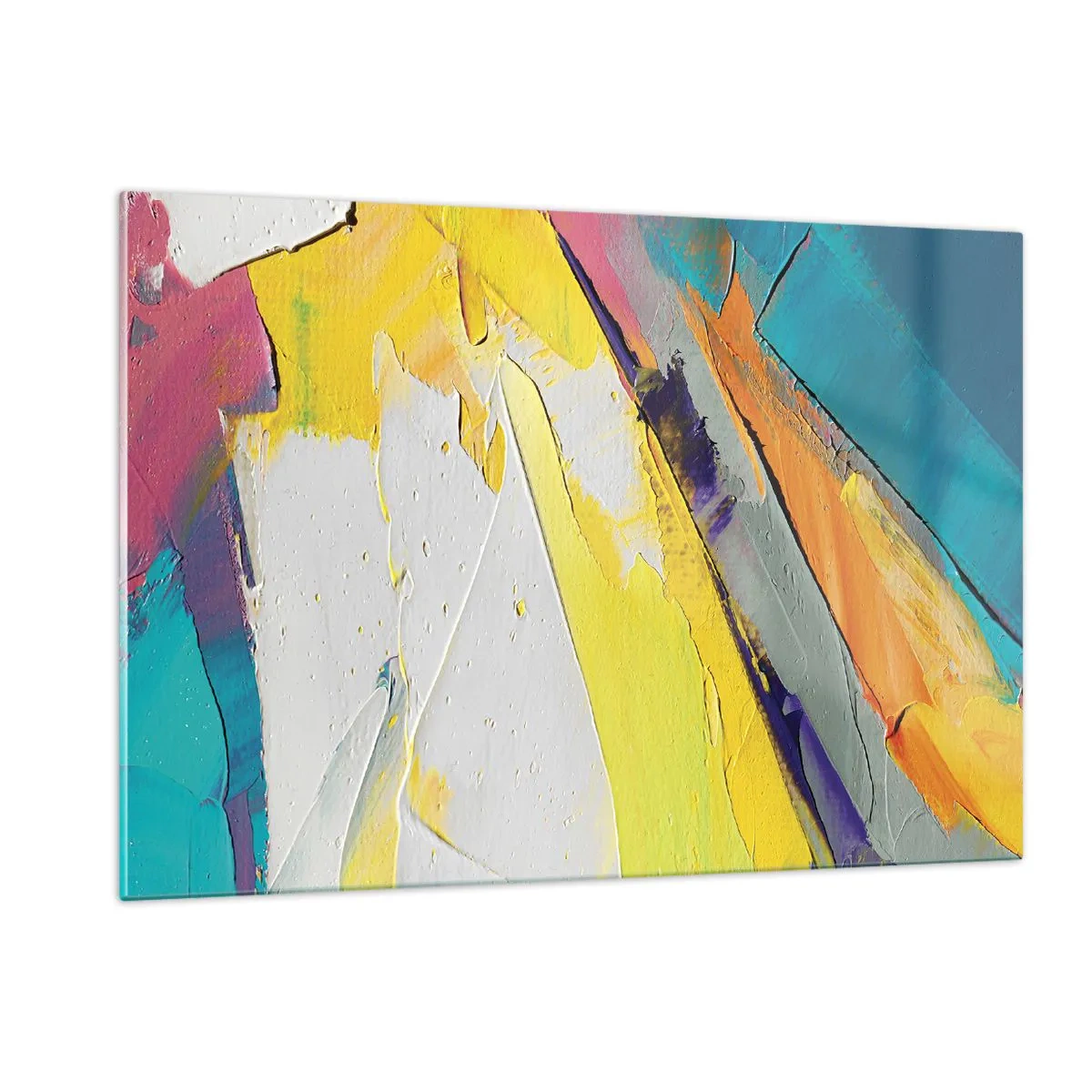 Schilderen op glas - De anatomie van licht - 120x80 cm