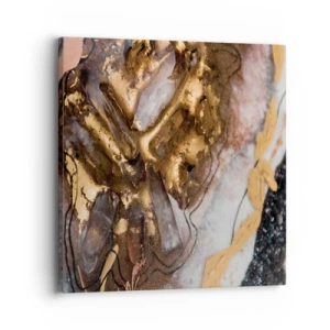 Schilderen op canvas - Het element aarde - 30x30 cm