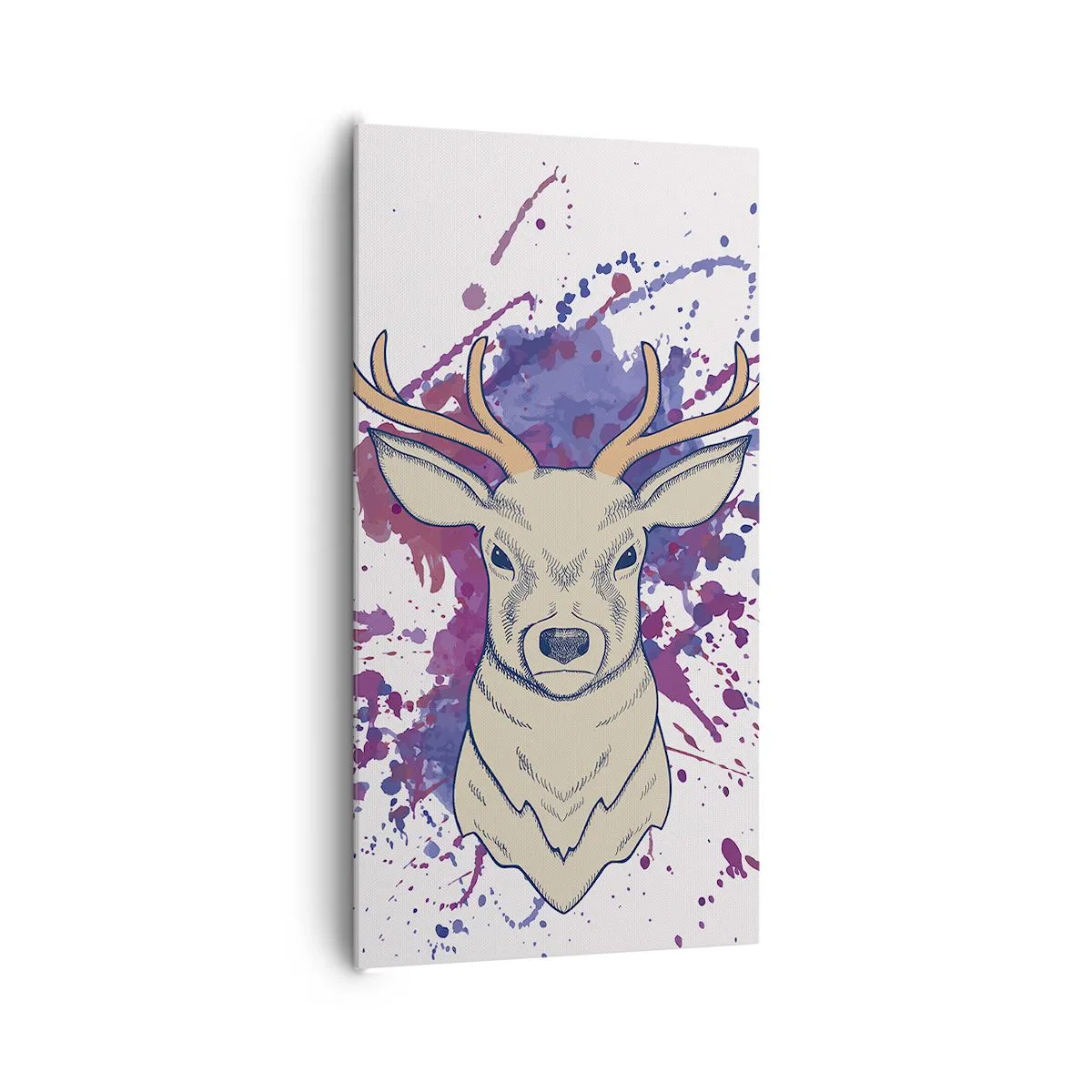 Schilderen op canvas - Moed en balans - 65x120 cm