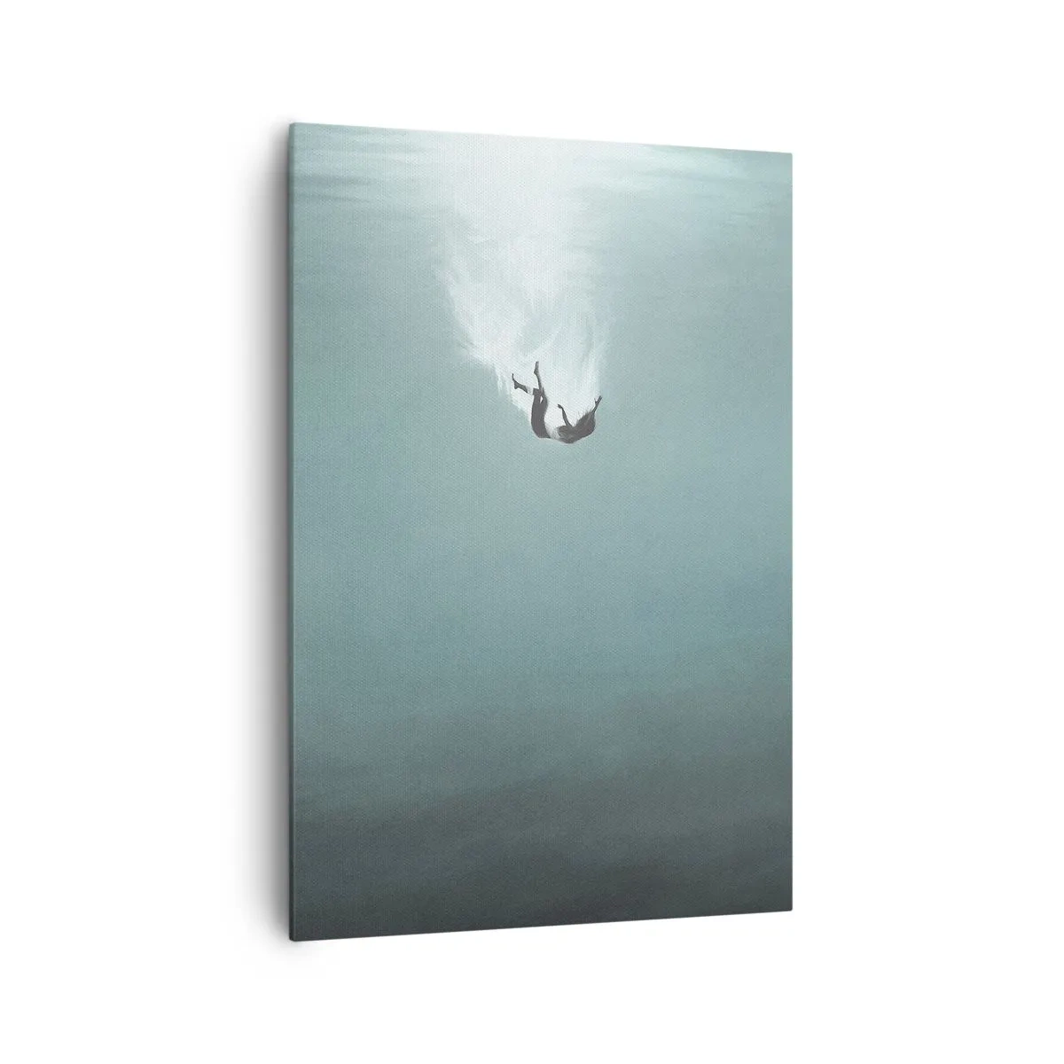 Schilderen op canvas - In de armen van de oceaan - 70x100 cm