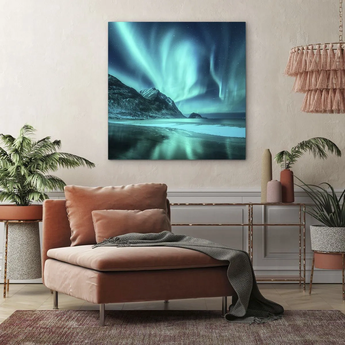 Schilderen op canvas - Wonderen van het Noorden - 60x60 cm