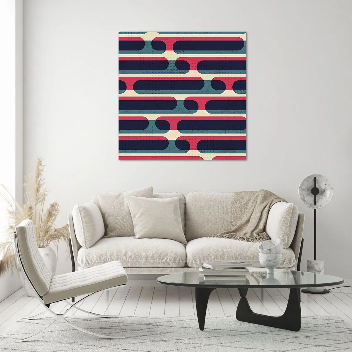 Schilderen op glas - In de diepte en vooruit - 70x70 cm