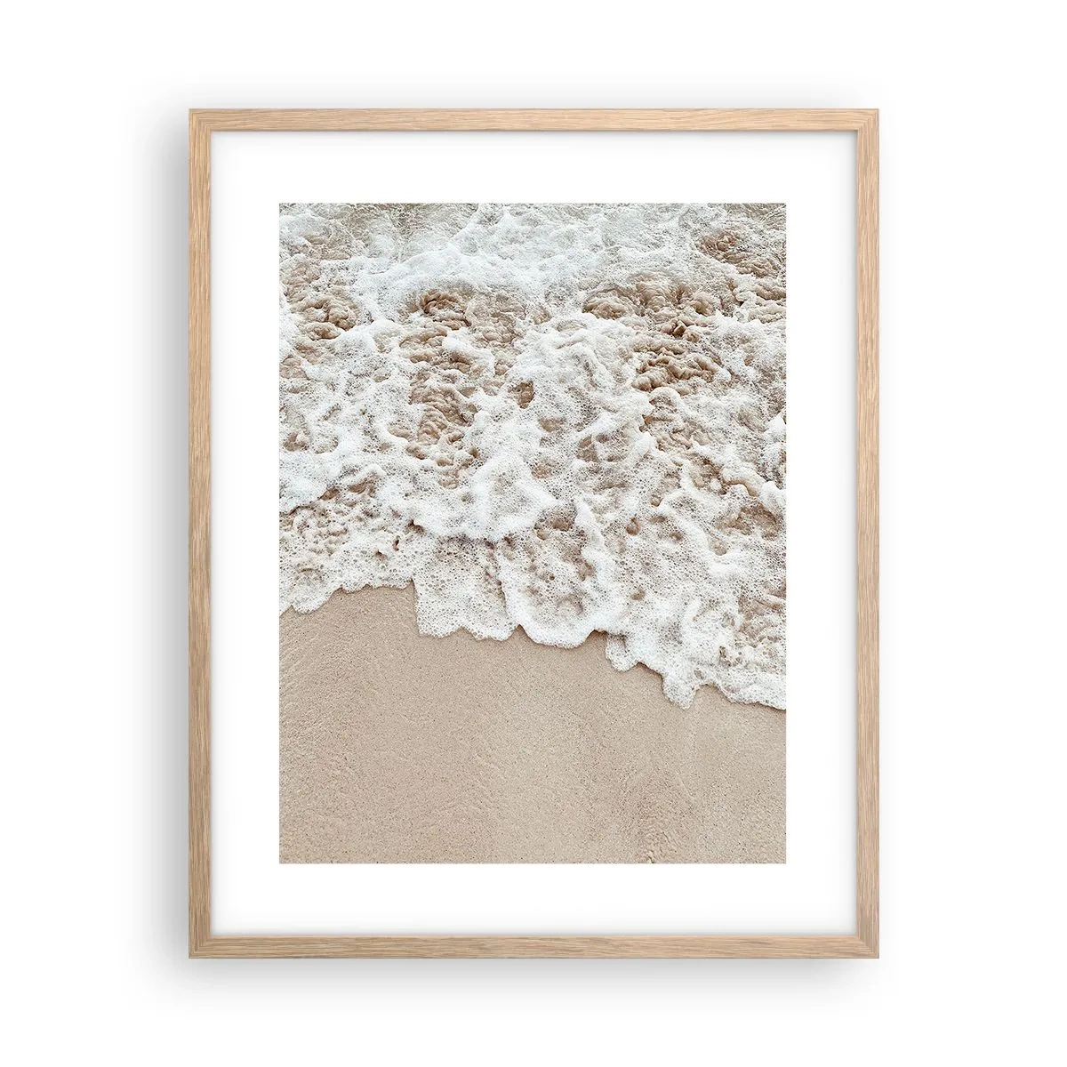 Een poster in een licht eiken lijst - Ben zo terug - 40x50 cm