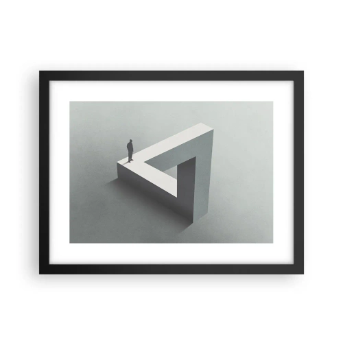 Poster in een zwarte lijst - Maar het is toch mogelijk - 40x30 cm