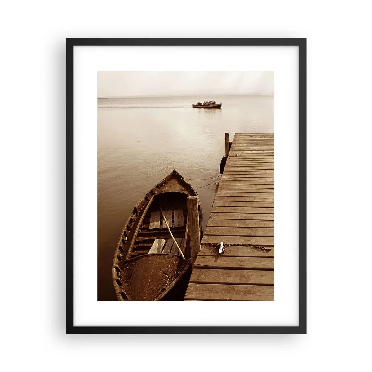 Poster in een zwarte lijst - Grote vrede - 40x50 cm