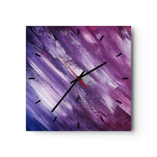 Wandklok - Klok - Als de zonnige wind waait - 40x40 cm