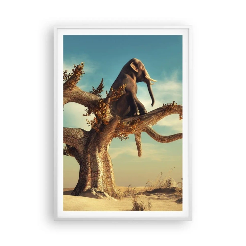 Poster in een witte lijst - Een nieuw gezichtspunt - 70x100 cm