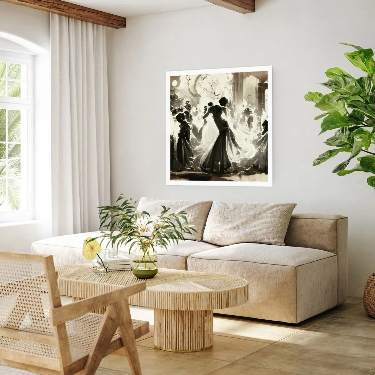Poster - De grote maskerade - 60x60 cm