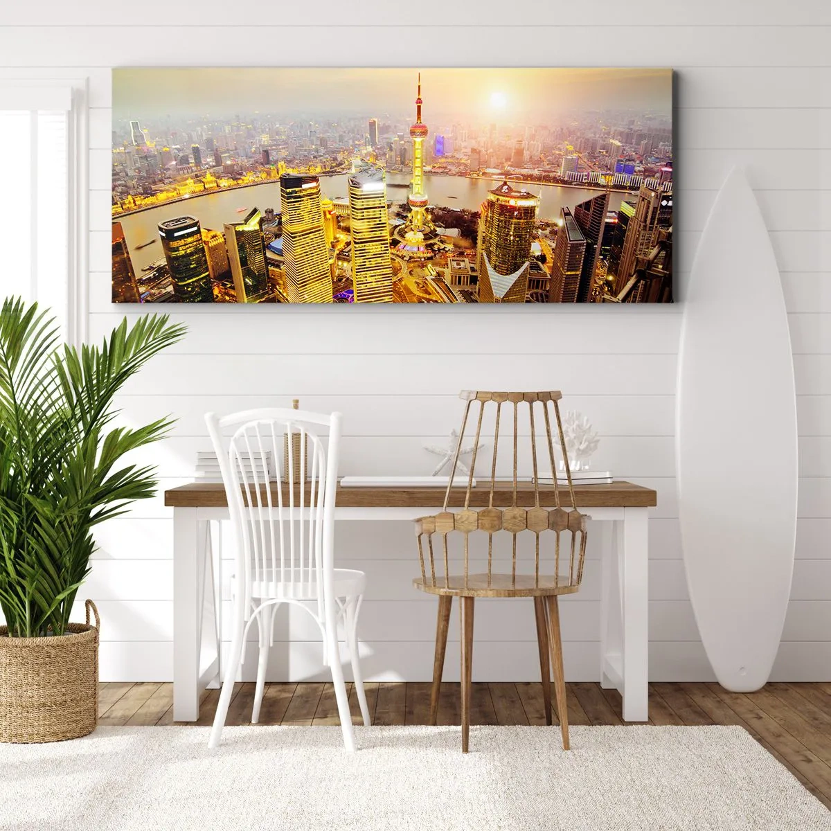 Schilderen op canvas - Aziatische droom - 100x40 cm