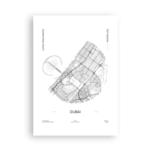 Poster - Anatomie van Dubai - 70x100 cm