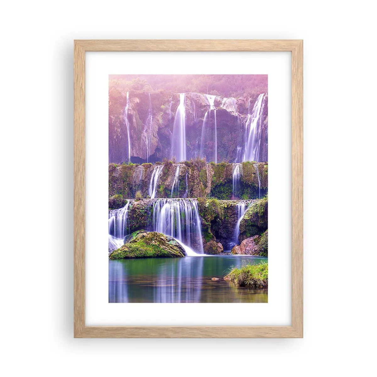 Een poster in een licht eiken lijst - Trap naar de hemel - 30x40 cm