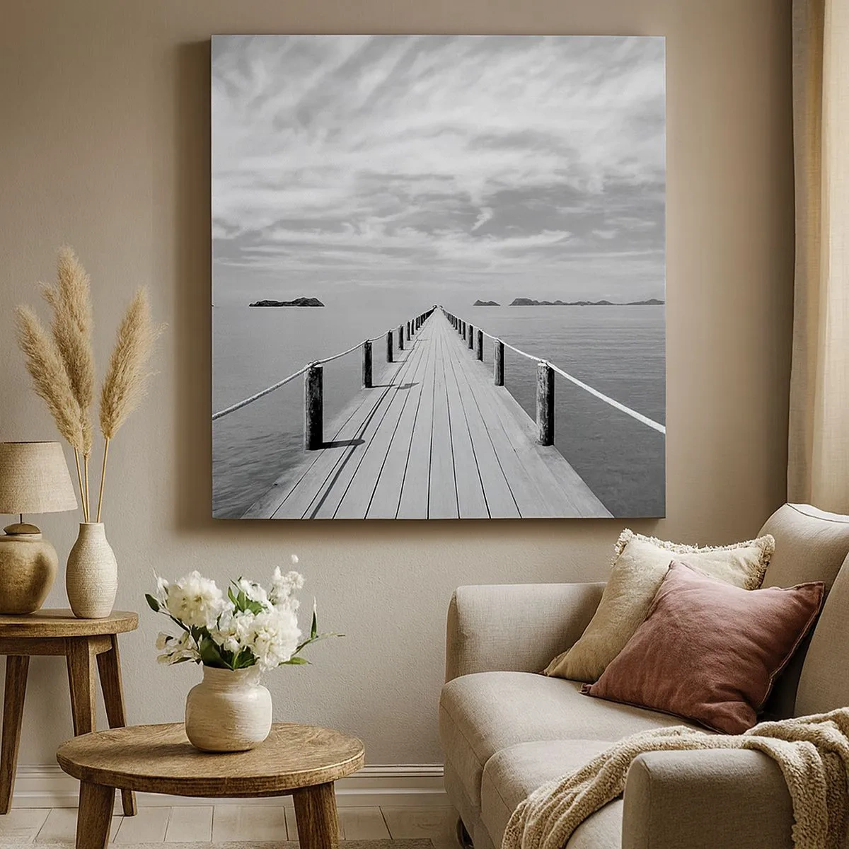 Schilderen op canvas - Of misschien een reis... - 30x30 cm