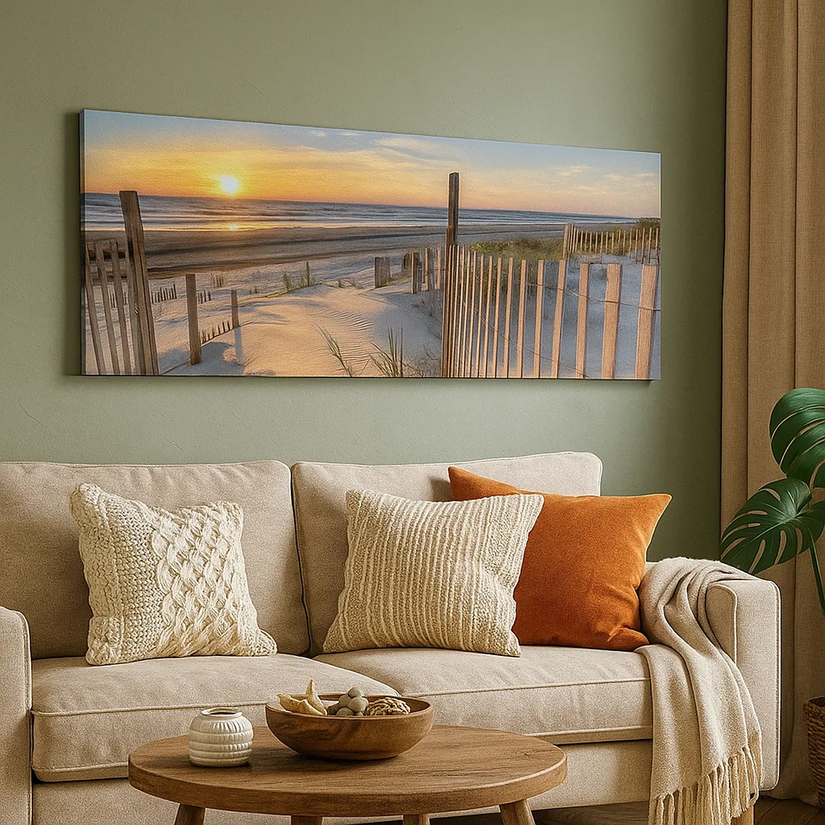 Schilderen op canvas - Glans en schaduw van de wind - 30x30 cm