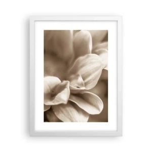 Poster in een witte lijst - Zo zacht als een glimlach - 30x40 cm