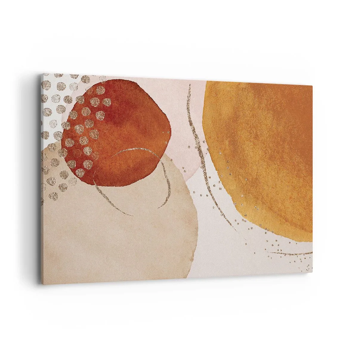 Schilderen op canvas - Rondheid en beweging - 120x80 cm