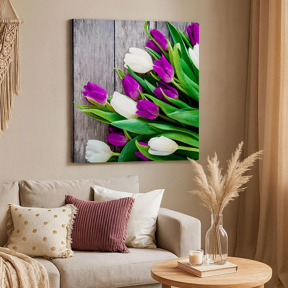 Schilderen op canvas - Op de dag van een voorjaarsvakantie - 30x30 cm