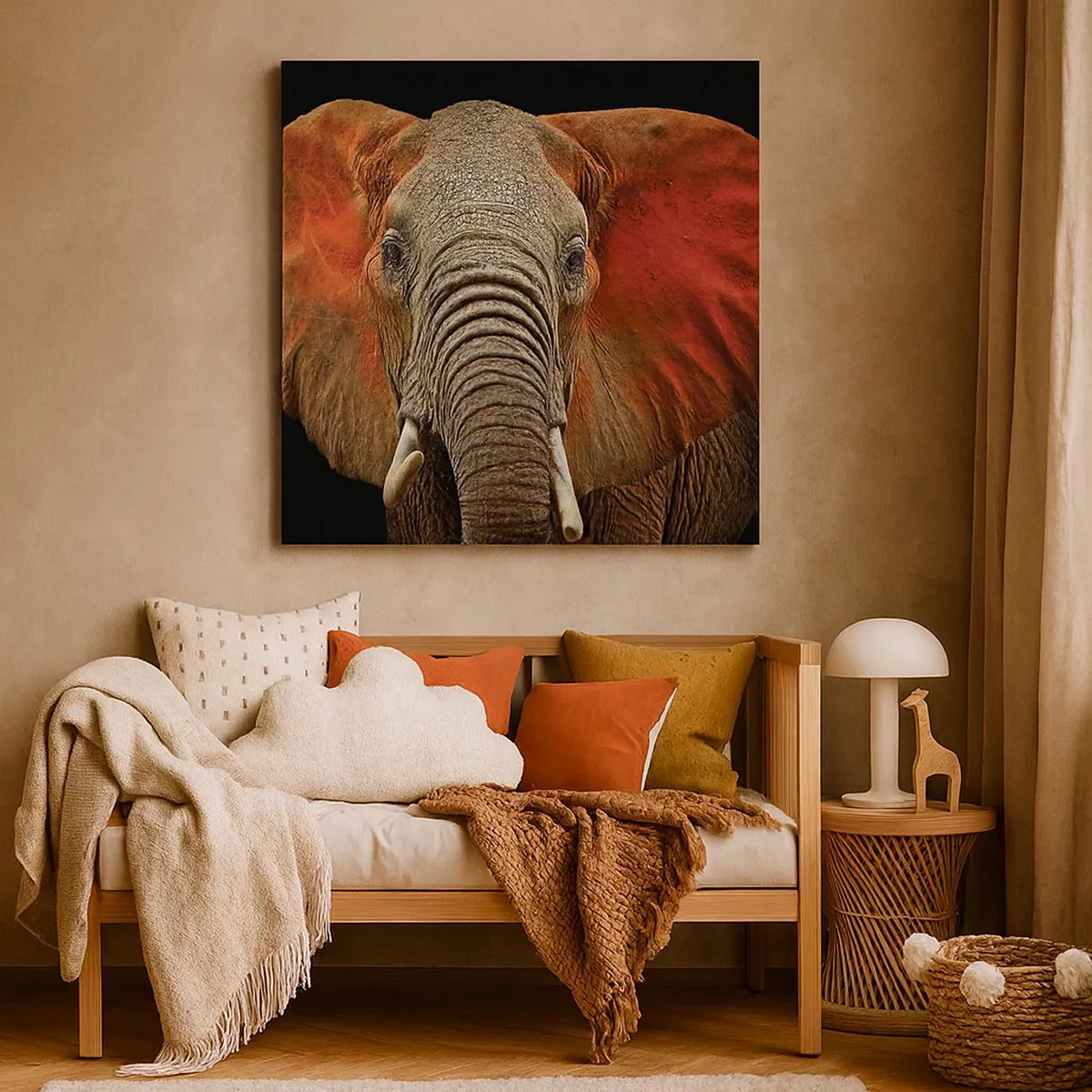 Schilderen op canvas - Ik ben wild, en jij? - 30x30 cm