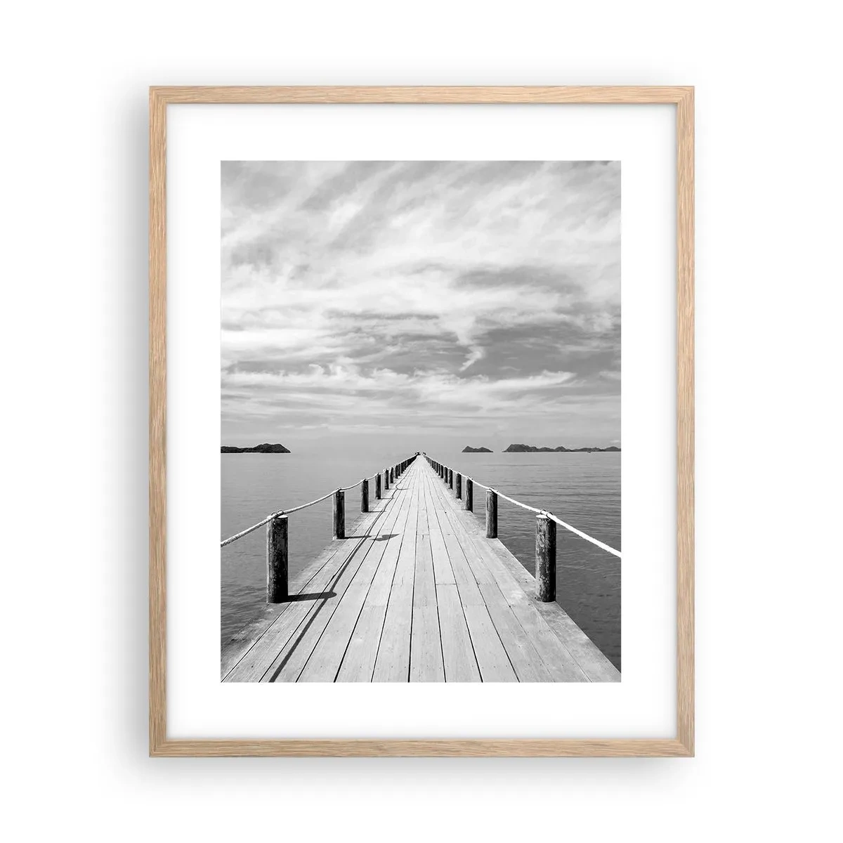Een poster in een licht eiken lijst - Of misschien een reis... - 40x50 cm