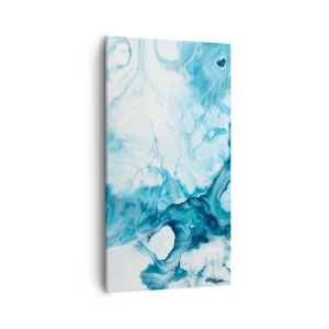 Schilderen op canvas - Blauw Concert - 55x100 cm