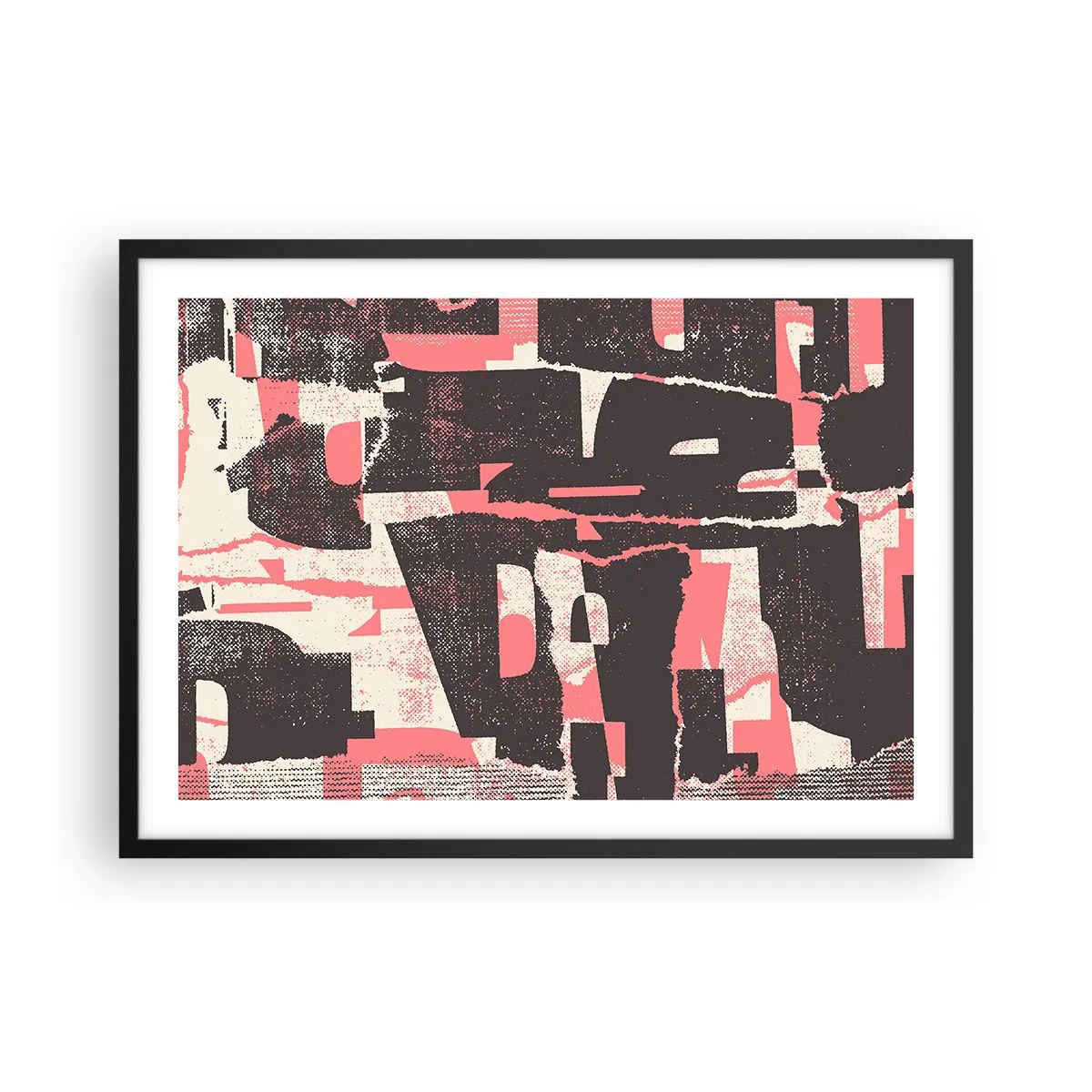 Poster in een zwarte lijst - Al dit lawaai - 70x50 cm