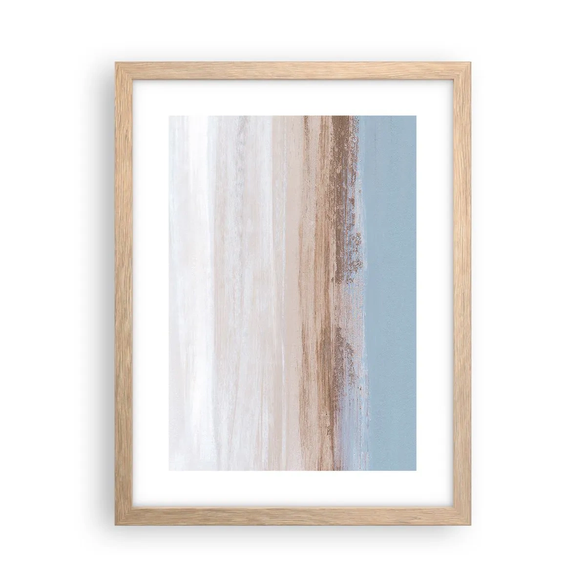 Een poster in een licht eiken lijst - Dubbelzinnig landschap - 30x40 cm