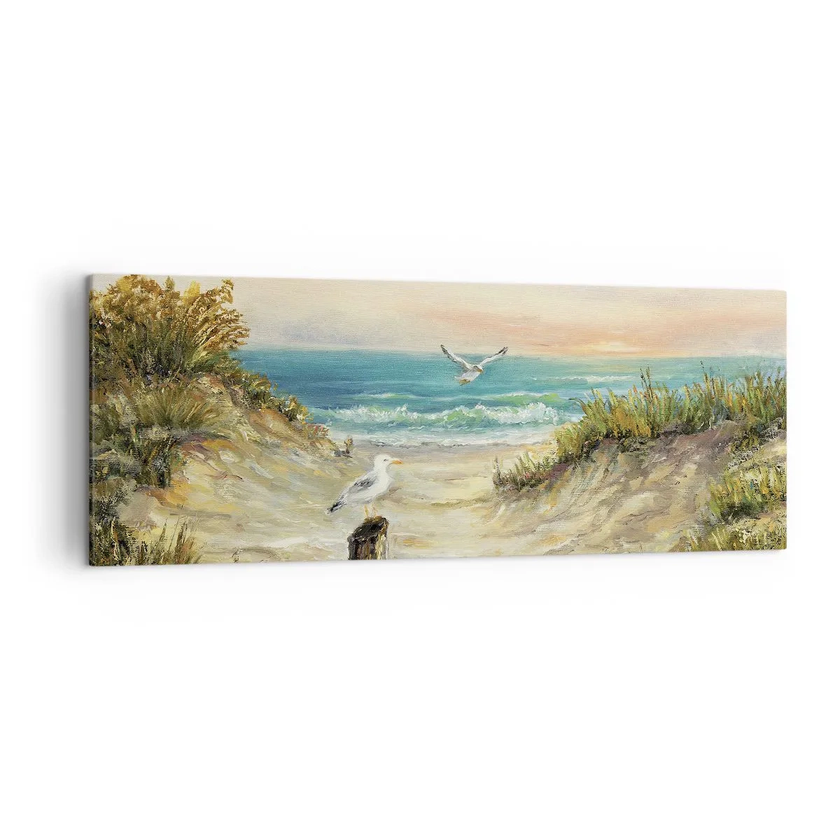 Schilderen op canvas - Windstille afzondering - 140x50 cm