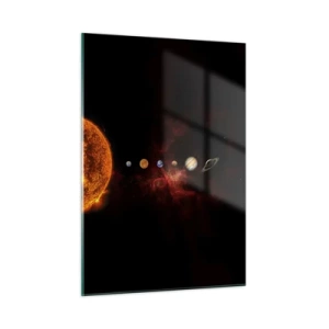 Schilderen op glas - Onze buurt - 50x70 cm