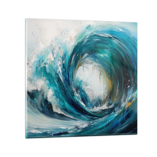Schilderen op glas - Zeeportaal - 50x50 cm