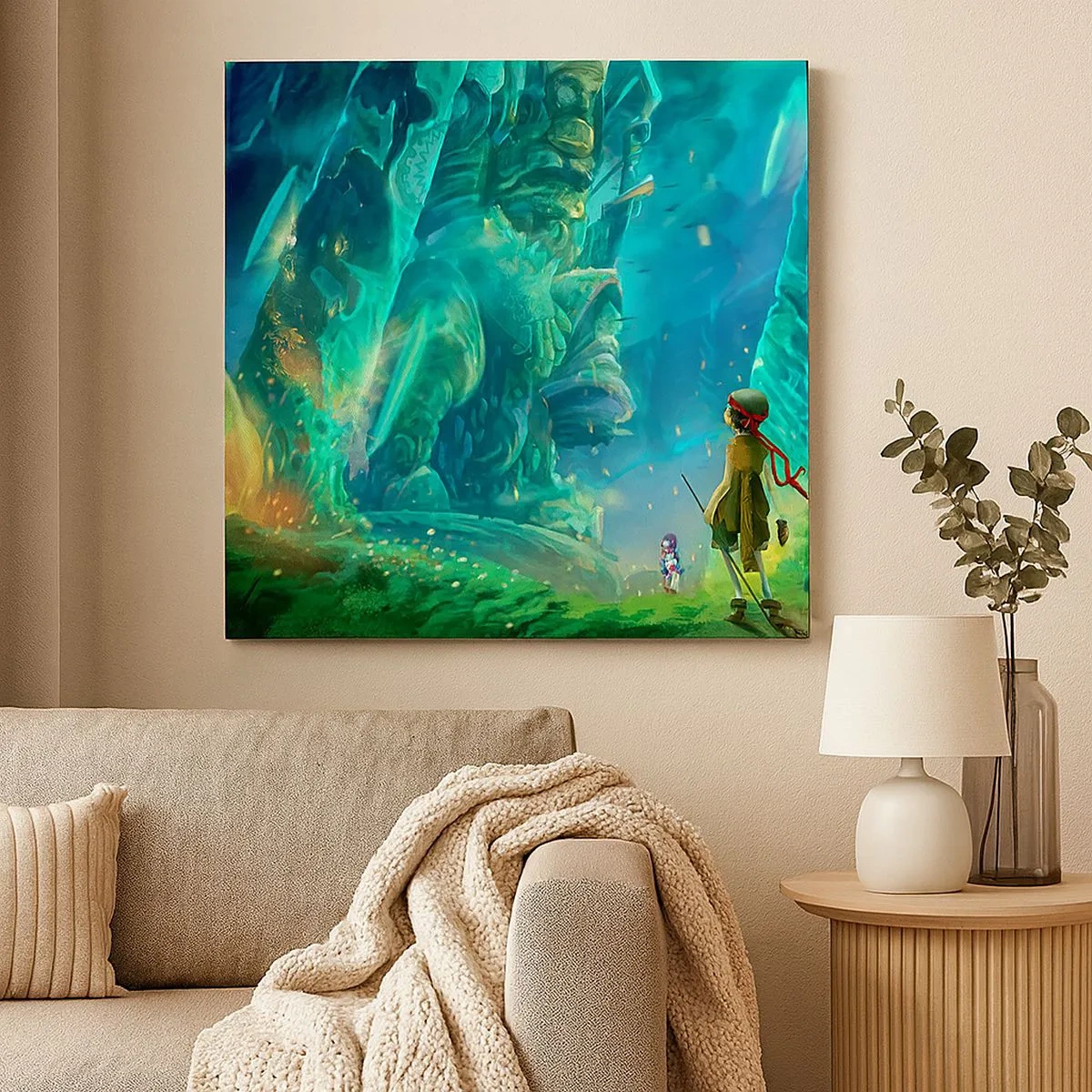 Schilderen op canvas - Uit het grote Sprookjesboek - 30x30 cm