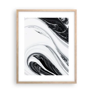 Een poster in een licht eiken lijst - Een combinatie van tegenstellingen - 40x50 cm