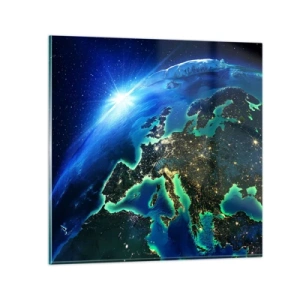 Schilderen op glas - Sprankelend Europa - 40x40 cm