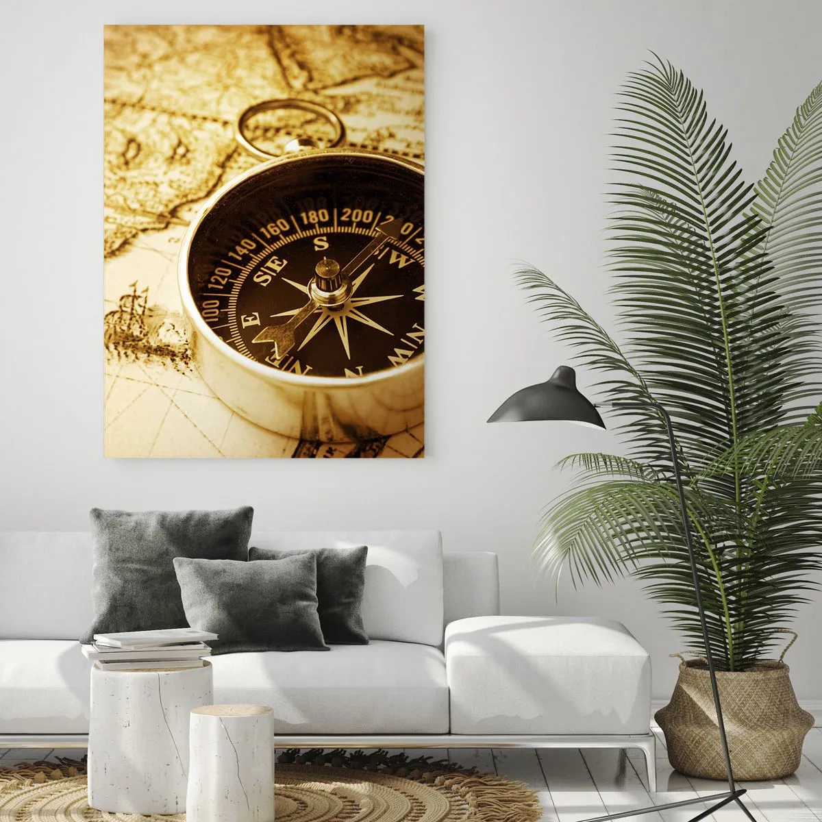 Schilderen op glas - Oost of west? - 50x70 cm