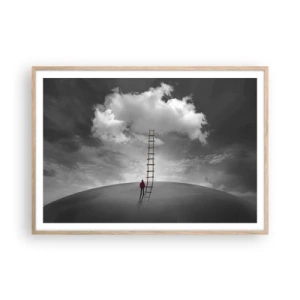 Een poster in een licht eiken lijst - Alles is mogelijk - 100x70 cm