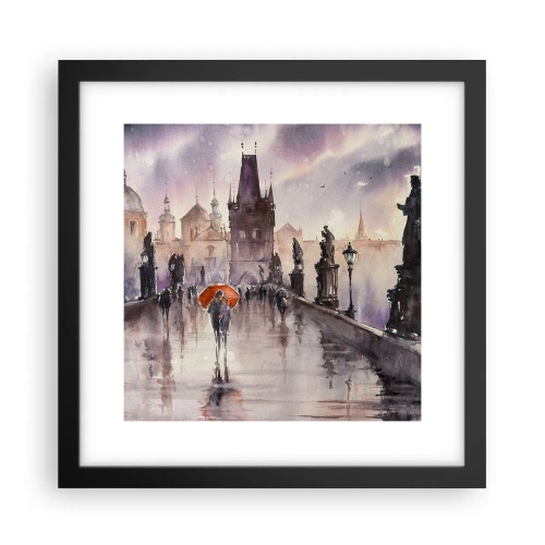 Poster in een zwarte lijst - Mensen veranderen niet - 30x30 cm