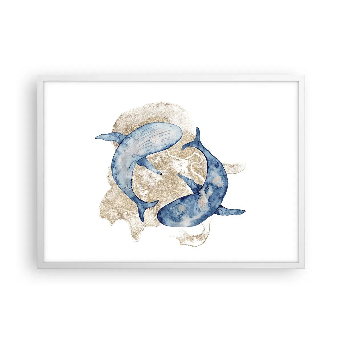 Poster in een witte lijst - Vriendschap of liefde? - 70x50 cm