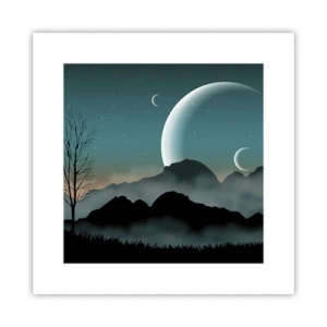 Poster - Carneval in Sterrennacht  - 30x30 cm