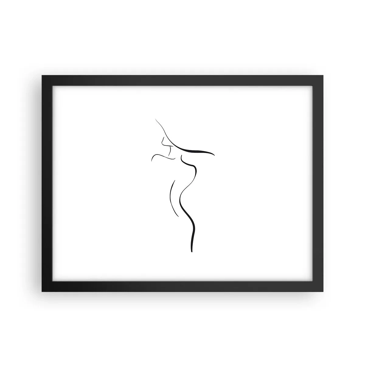 Poster in een zwarte lijst - Ongrijpbaar als een golf - 40x30 cm