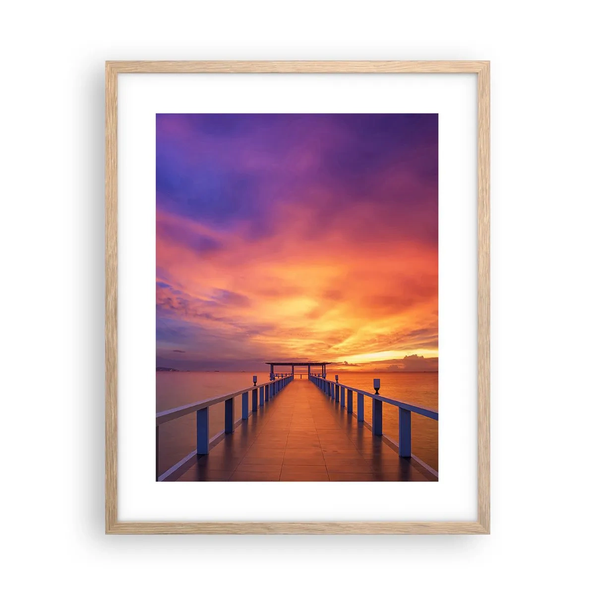 Een poster in een licht eiken lijst - Zonder einde - 40x50 cm