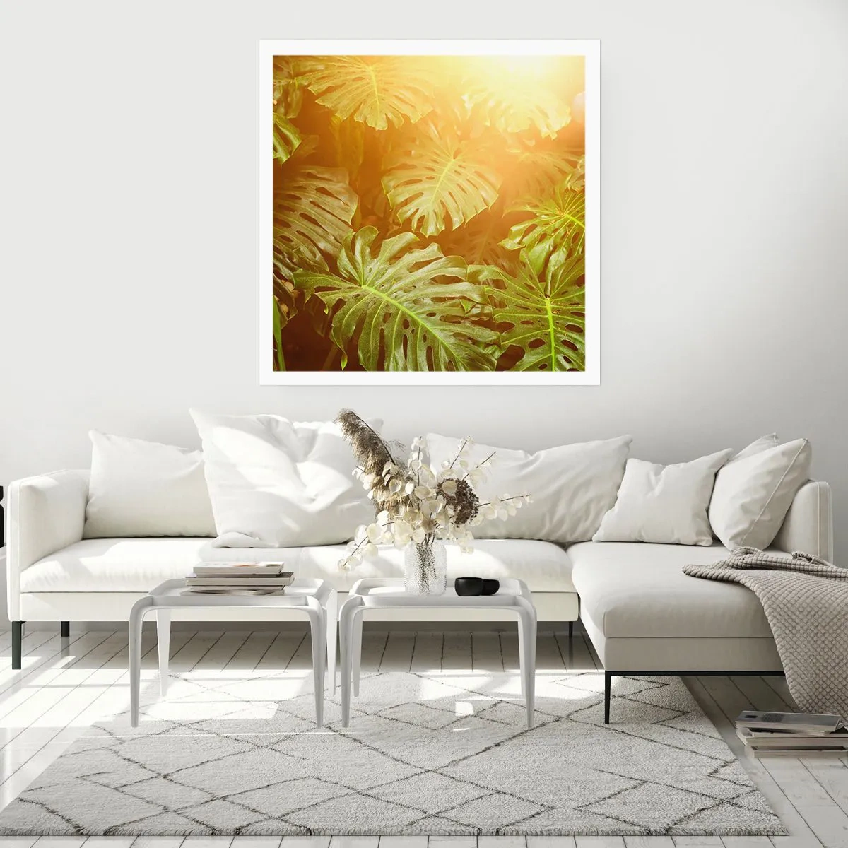 Poster - In het groen treden... - 30x30 cm