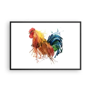 Poster in een zwarte lijst - Koninklijk gewaad, koninklijke trots - 91x61 cm