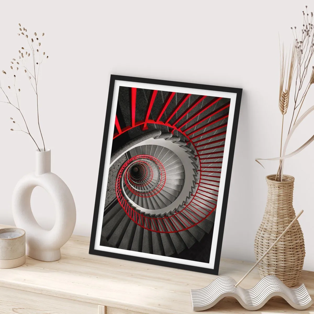Poster in een zwarte lijst - Architectuur plezier - 70x100 cm