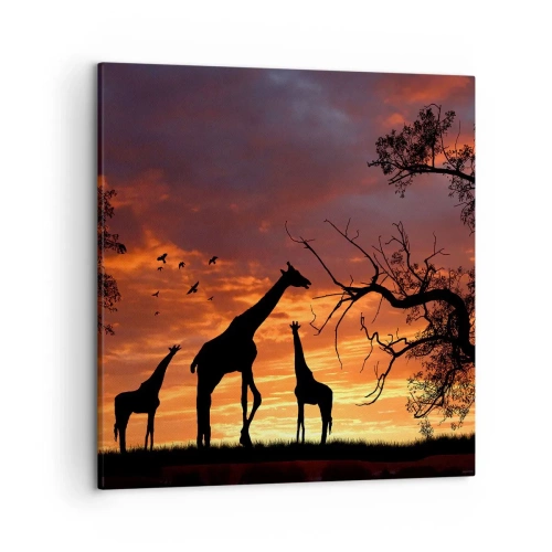 Schilderen op canvas - Een klein diner met je geliefden - 50x50 cm