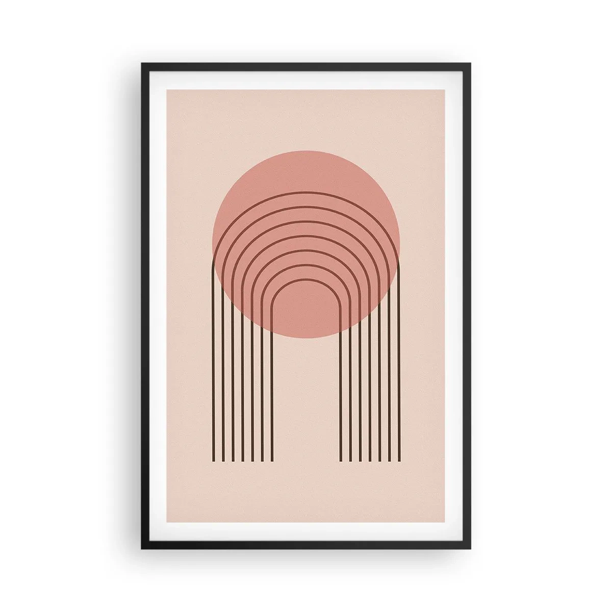 Poster in een zwarte lijst - Onweerstaanbare aantrekkingskracht - 61x91 cm