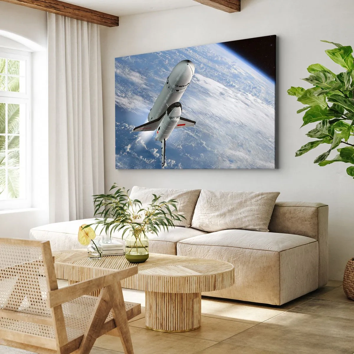 Schilderen op canvas - Kosmische Hemelvaart - 100x70 cm