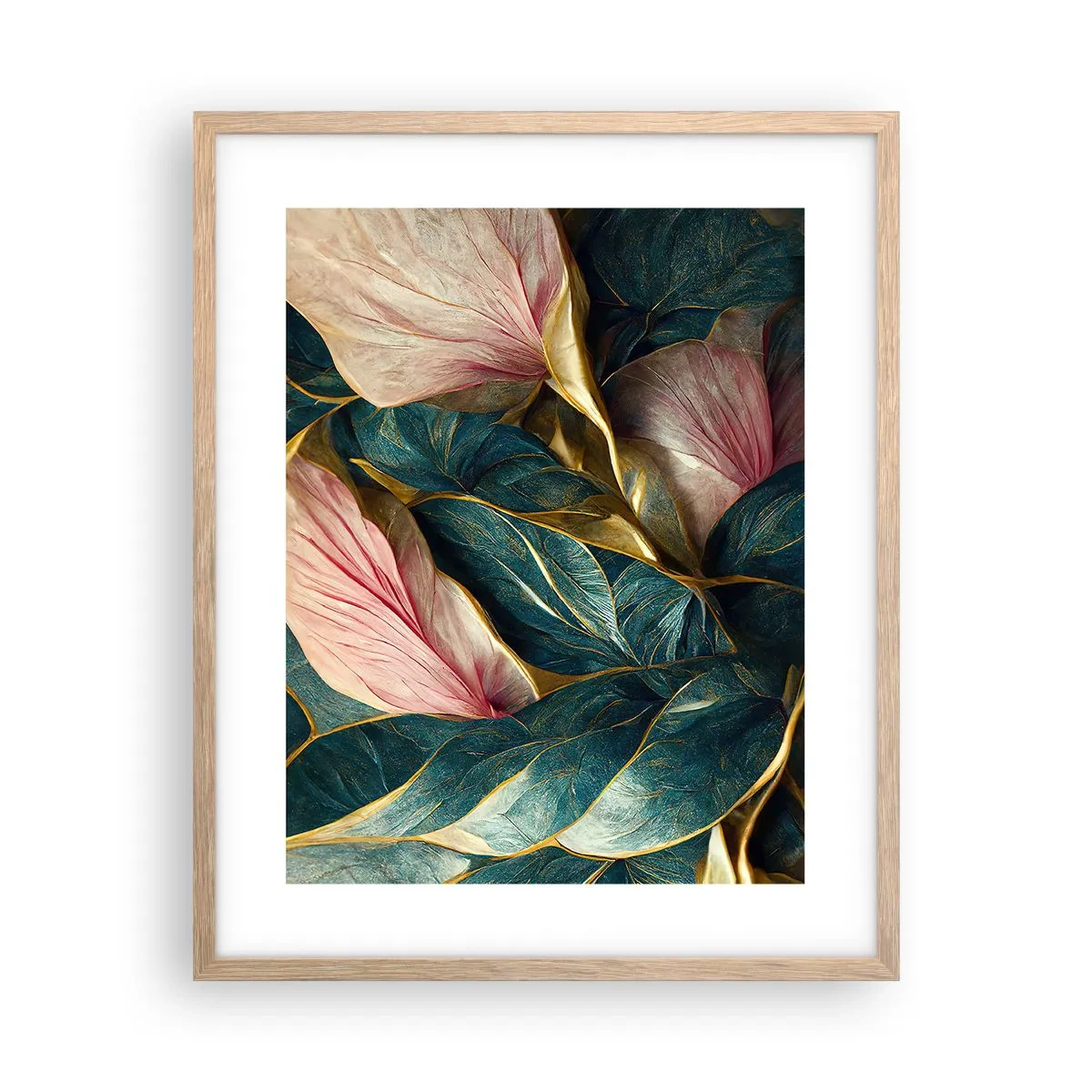 Een poster in een licht eiken lijst - Natuurlijke elegantie en stijl - 40x50 cm