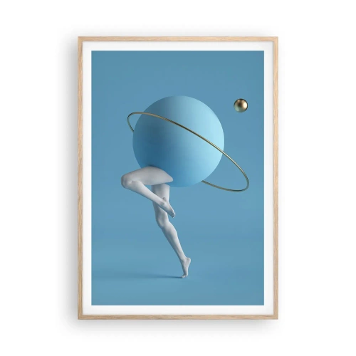 Een poster in een licht eiken lijst - En de planeten zijn gek geworden - 70x100 cm