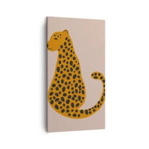 Schilderen op canvas - Luipaardprint is een modieus print - 45x80 cm