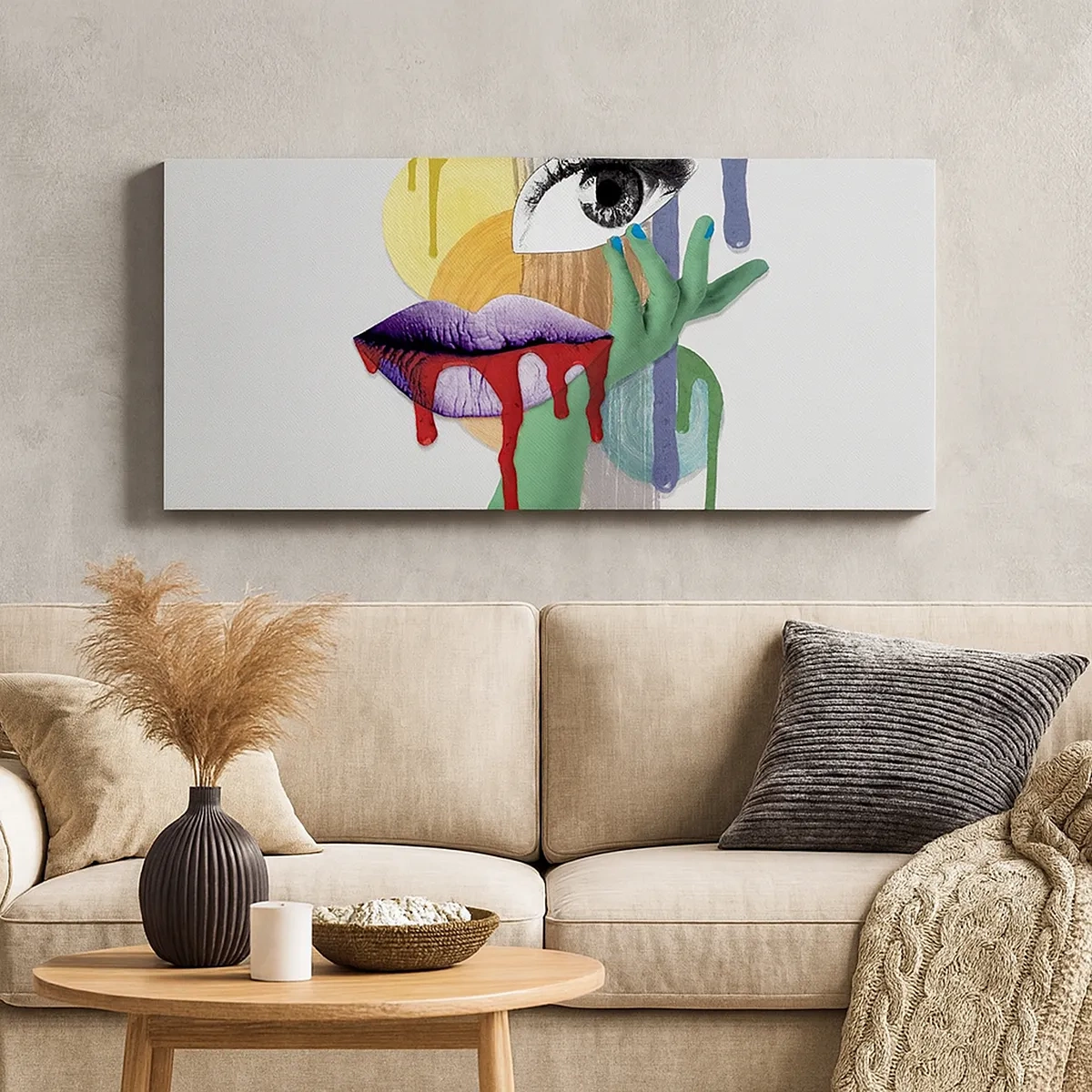 Schilderen op canvas - Een gedeconstrueerd portret - 30x30 cm