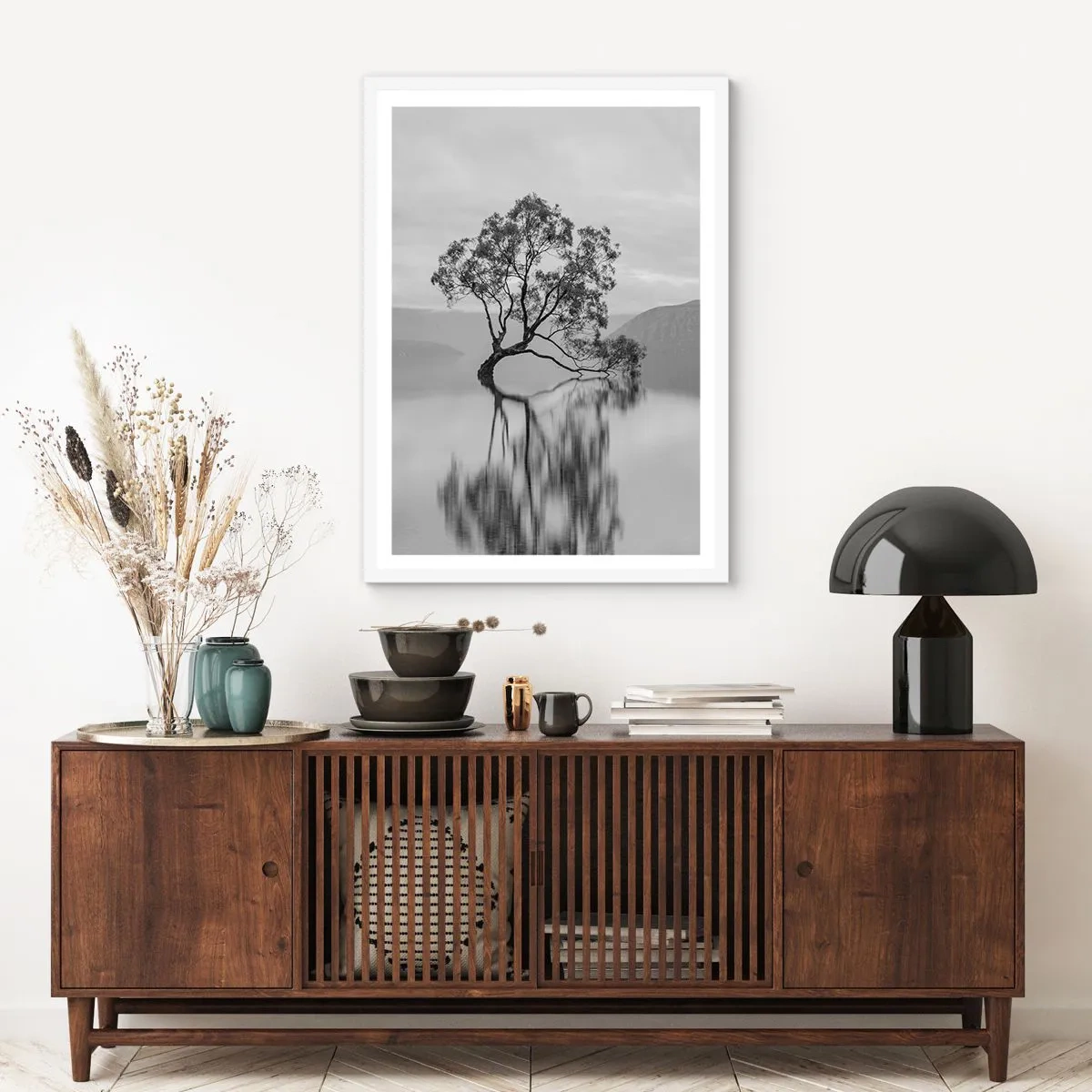 Poster in een witte lijst - Er is zo'n land - 70x100 cm