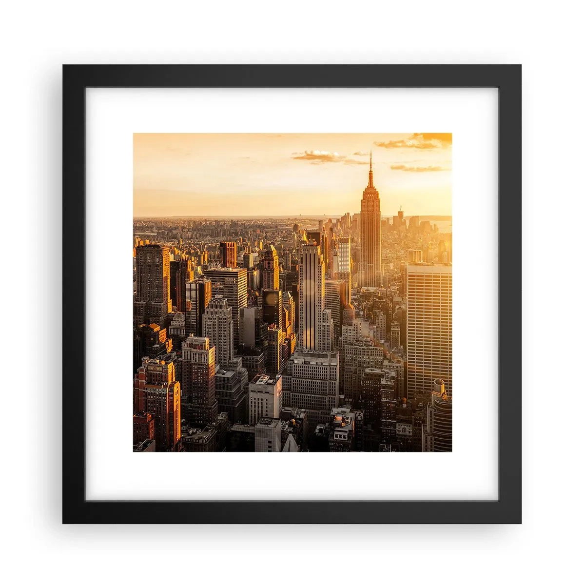 Poster in een zwarte lijst - Groeien in de zon - 30x30 cm